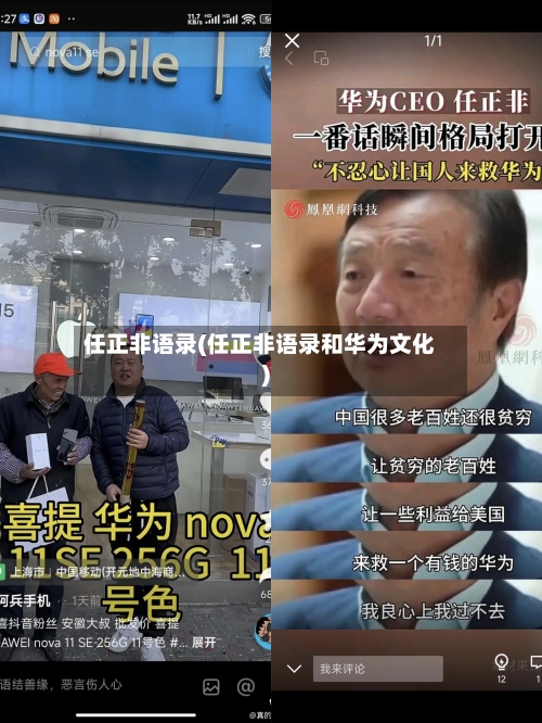 任正非语录(任正非语录和华为文化)